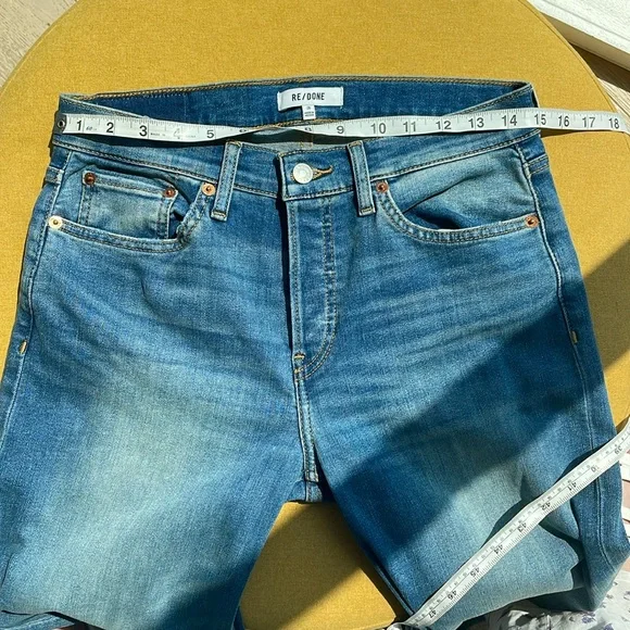 Re/Done Wide Leg Jeans Size 28 Blasted wash 🌹 - Picture 6 of 16